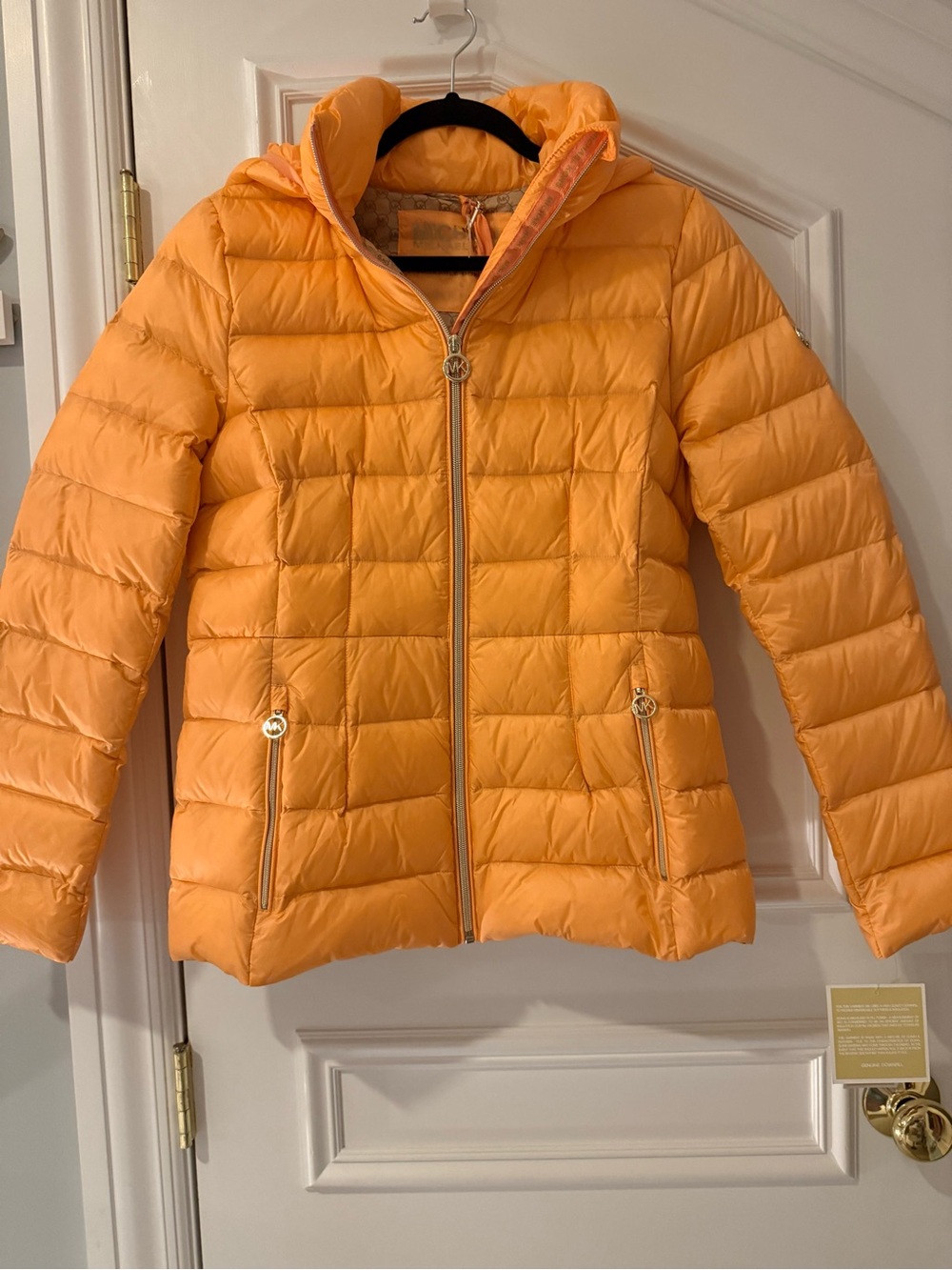 NWT Michael Kors Packable Down Puffer Jacket Desert Flower S